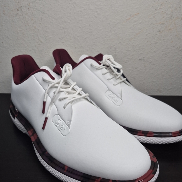 G/Fore G4 Gallivan2r TPU Camo Golf Shoe Sneaker Mens White Maroone GMF000060 - Picture 6 of 14